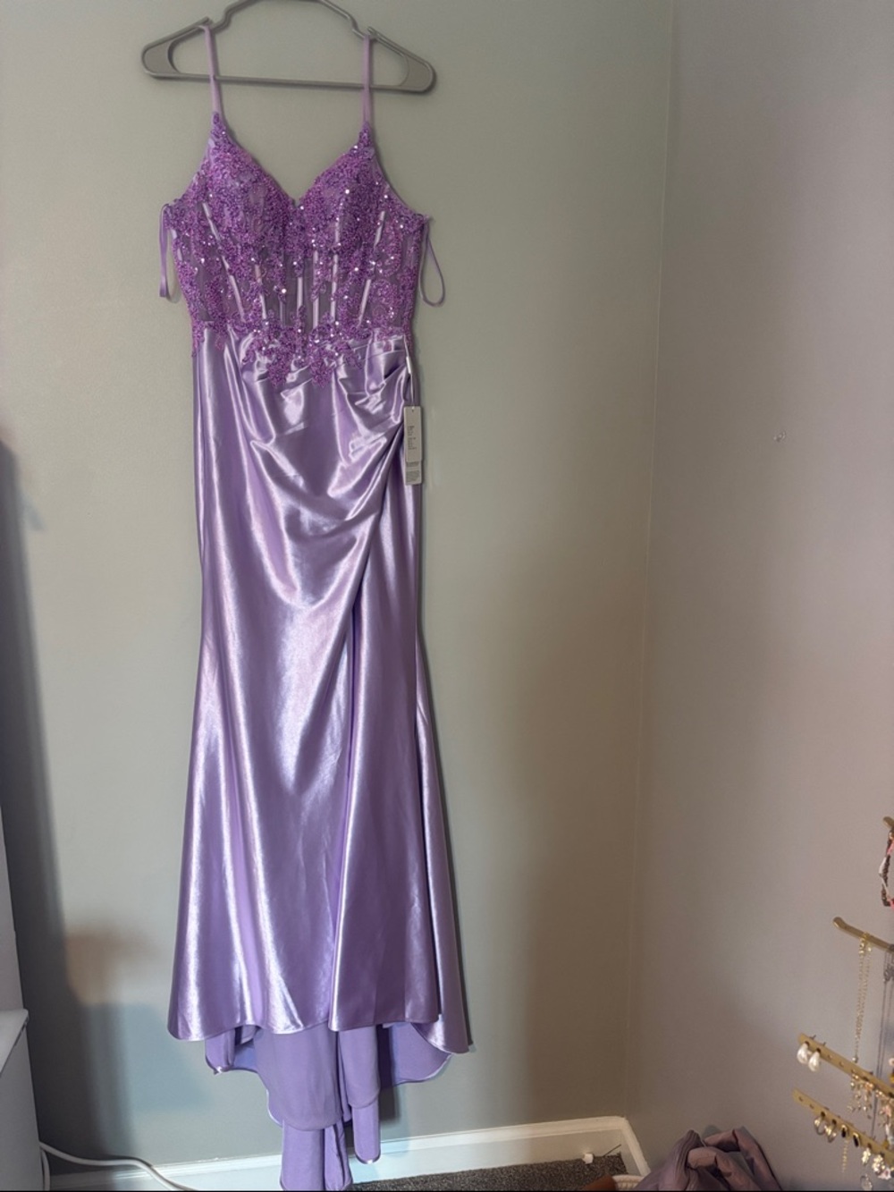 Stacees custom made prom dress